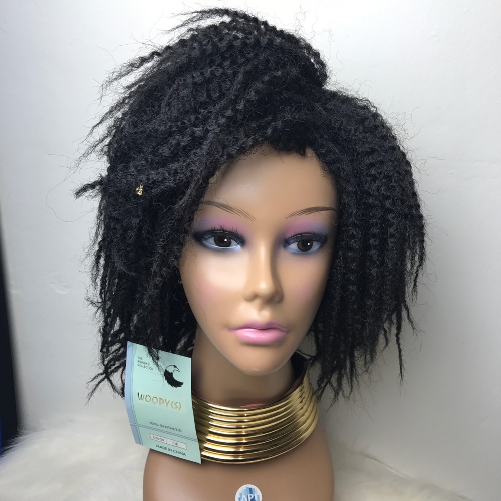 Kinky marley afro texture 4b/c full cap wig NEW